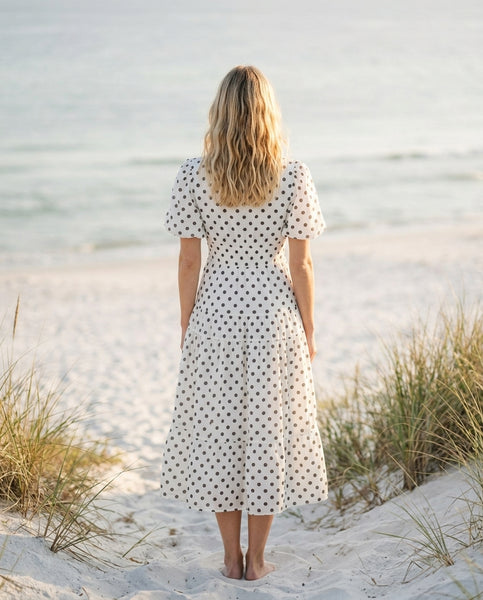 Midi dress — On Model - Coastal Editorial | Generated by Modelize