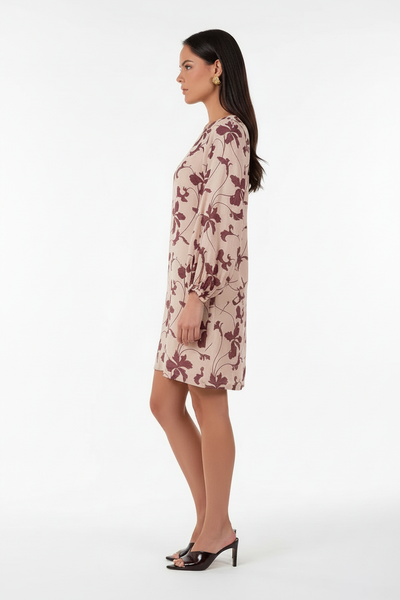 Sasha Placement Print Dress — Side