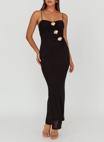 Shell Formal Dress Black