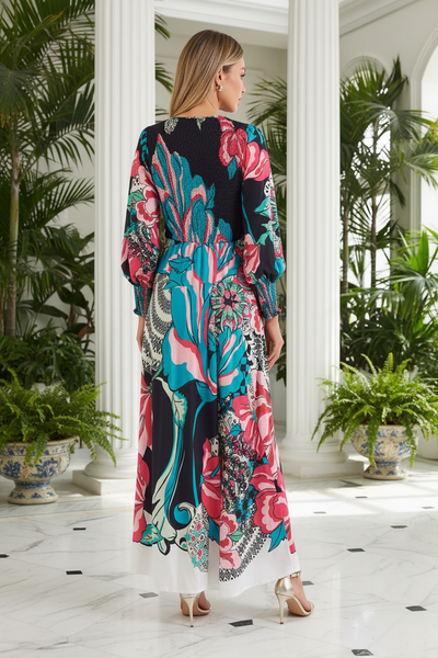 Uptown Empire Maxi Dress — Back