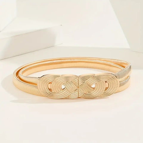 Knot Stretch Belt Gold - Cavorte 