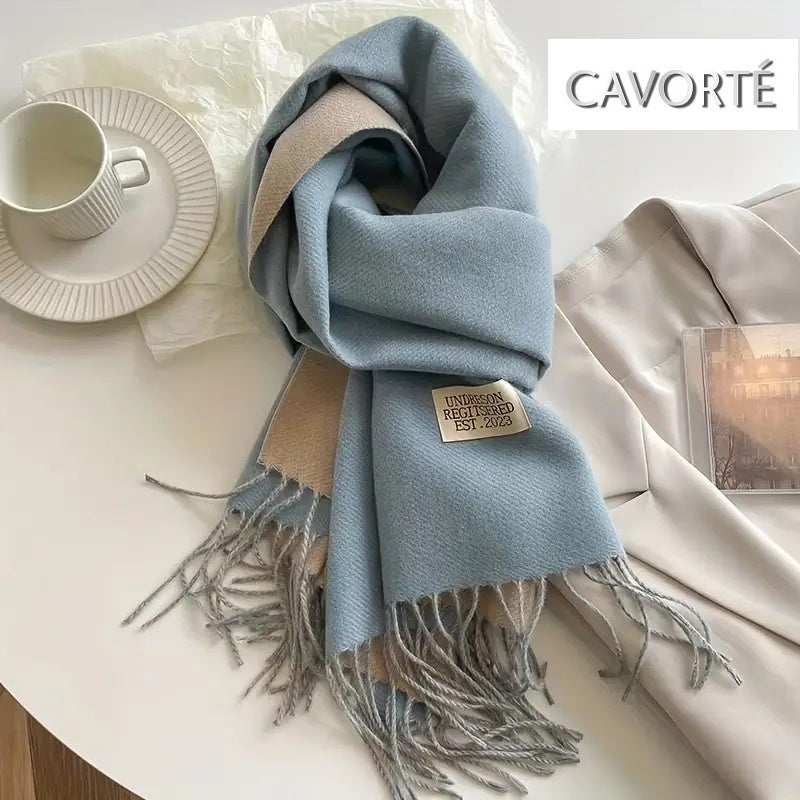 Two Tone Scarf Blue